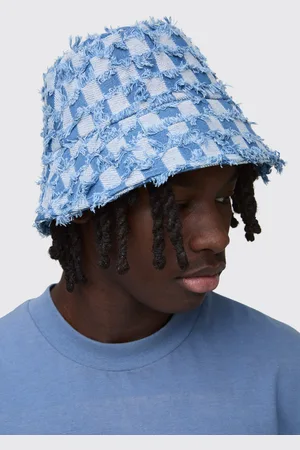 Boohoo Gorro De Pescador Vaquero Con Estampado De Cuadros