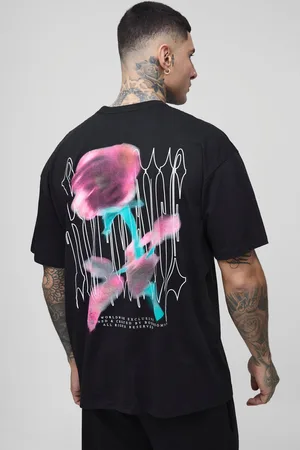 Boohoo Camiseta Tall Oversize Con Estampado De Rosa Gótica