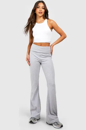 Boohoo Pantalón De Campana Para Yoga Con Cintura Elástica Y Tela Jersey De Algodón
