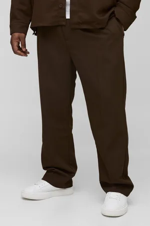 Boohoo Pantalón Plus Entallado De Sarga Con Lateral Ajustable