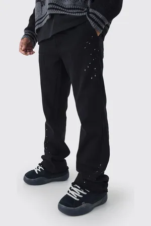 Boohoo Pantalón De Campana Holgado Con Salpicaduras De Pintura