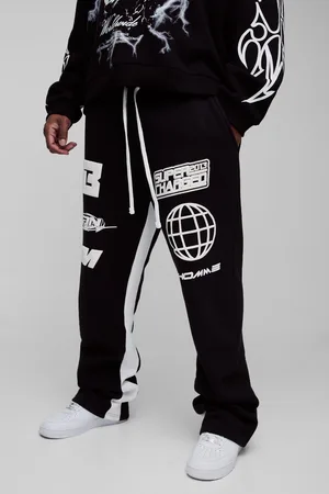 Boohoo Pantalón Deportivo Plus Ajustado De Campana Con Refuerzos