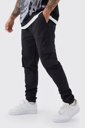 Boohoo Pantalón Cargo Pitillo Con Cintura Elástica Y Botamanga