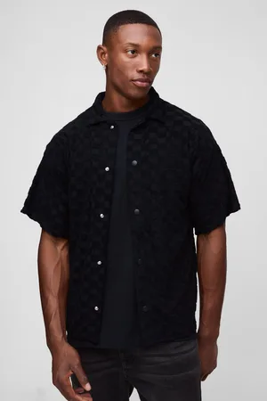 Boohoo Camisa Recta De Felpa Con Estampado De Cuadros
