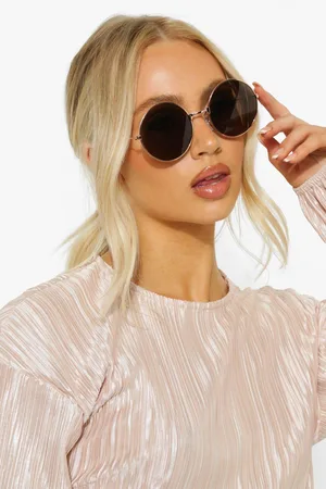 Boohoo Gafas De Sol Con Montura Dorada Redonda Y Tinte