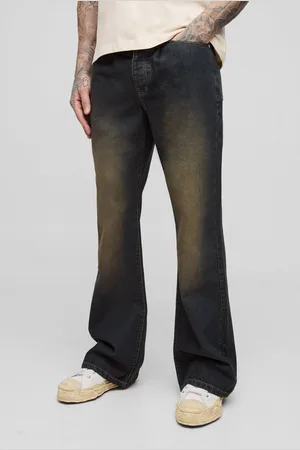 Boohoo Vaqueros Tall Plisados De Campana Holgados