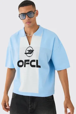 Boohoo Top Oversize Recto De Punto Con Estampado De Fútbol
