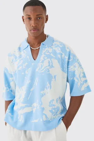 Boohoo Polo Oversize Recto De Punto Con Estampado Gráfico Renacentista