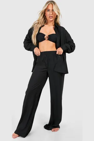 Boohoo Conjunto Coordinado Para La Playa De Pantalón Largo Y Camisa Oversize