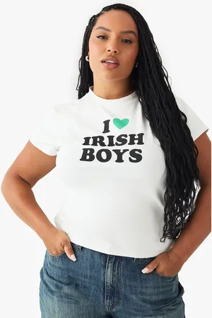 Boohoo Camiseta Plus Para Niños Con I Love Irish