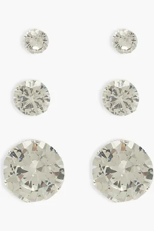 Boohoo Pack De 3 Pendientes Con Incrustaciones