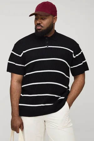 Boohoo Polo Plus De Punto Y Canalé Con Rayas