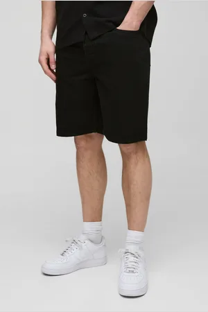 Boohoo Pantalón Corto Tall Vaquero Ajustado Sin Tratar