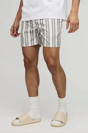 Boohoo Bañador Regular De Largo Medio Con Rayas