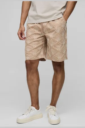 Boohoo Pantalón Corto Elástico Holgado Con Bordado 3D