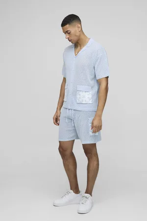 Boohoo Polo Holgado De Croché Y Punto Corto Con Solapas