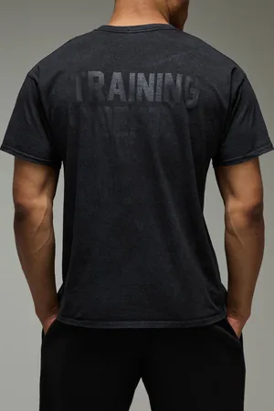 Boohoo Camiseta Man Active Oversize Con Lavado A La Piedra Y Estampado Training Dept