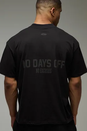 Boohoo Camiseta Oversize Man Active No Days Off