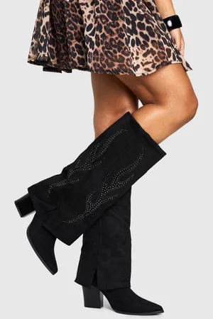 Boohoo Botas Estilo Western Con Solapa