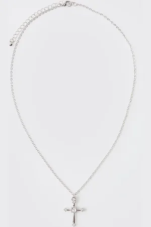 Boohoo Collar Con Cruz De Cristal