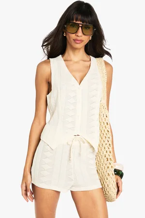 Boohoo Pantalón Corto Texturizado Con Estampado - Pieza Intercambiable