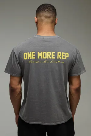 Boohoo Camiseta Oversize Man Active One More Rep