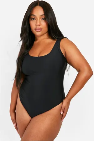 Boohoo Bañador Plus Con Escote En U Y Control De Barriga
