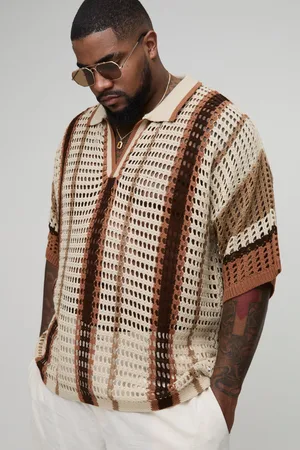 Boohoo Polo Plus Recto Oversize De Punto Con Rayas