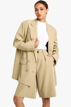 Boohoo Bermudas Entalladas De Tela