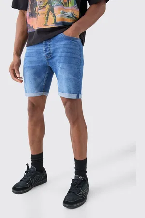 Boohoo Pantalones Cortos Vaqueros Pitillo Elásticos En Medio