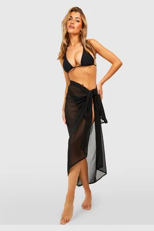 Boohoo Pareo Para La Playa Essentials Con Atadura