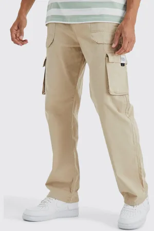 Boohoo Pantalón Deportivo Holgado Cargo De Sarga Con Cinturón