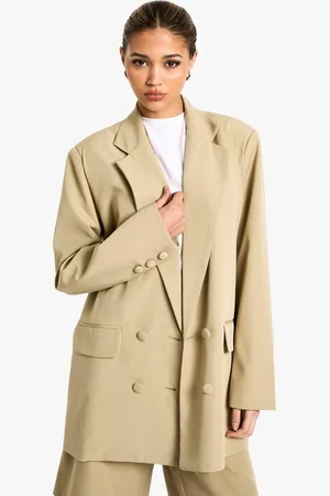 Boohoo Americana Oversize Entallada De Tela