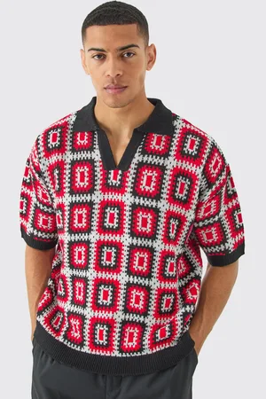 Boohoo Polo De Croché Recto De Manga Corta Con Solapas