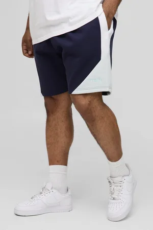 Boohoo Pantalón Corto Plus Man Holgado De Tela Jersey Con Colores En Bloque