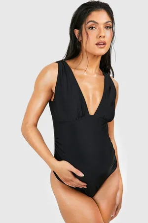 Boohoo Bañador Premamá Fruncido Con Escote Pronunciado