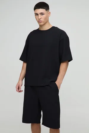 Boohoo Conjunto Tall De Pantalón Corto Y Camiseta Oversize Recta Plisada