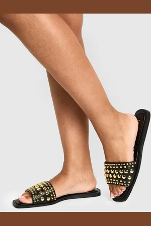 Boohoo Sandalias Con Tachuelas Doradas