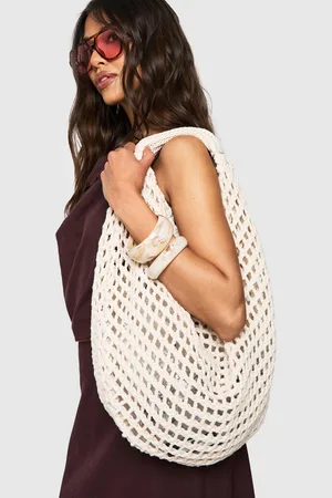 Boohoo Bolso De Hombro Holgado De Punto Y Croché