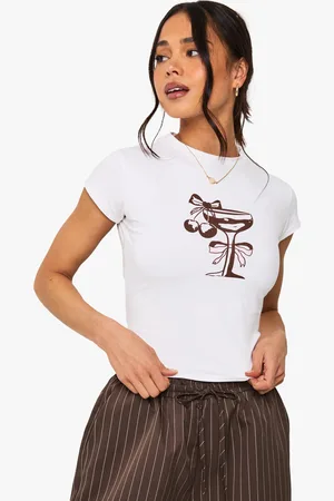 Boohoo Camiseta De Cóctel Ajustada Con Lazo