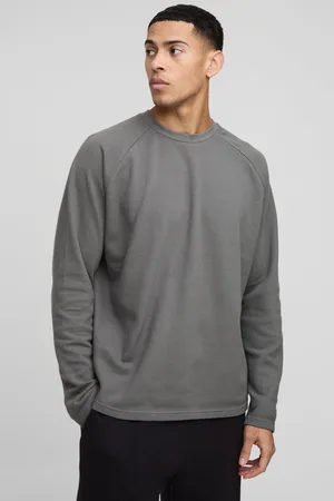 Boohoo Camiseta Oversize De Manga Larga Y Raglán Y Piqué