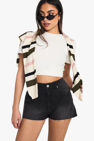 Boohoo Pantalón Corto Vaquero Mini