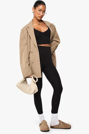 Boohoo Leggings Básicos De Cintura Alta De