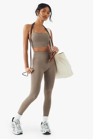 Boohoo Leggings De Canalé Sin Costuras