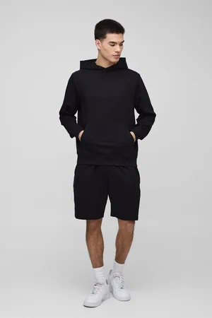 Boohoo Conjunto Básico De Pantalón Corto Holgado De Tela Jersey Con Capucha Y Capucha Ligera