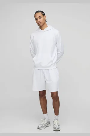 Boohoo Conjunto Básico De Pantalón Corto Holgado De Tela Jersey Con Capucha Y Capucha Ligera