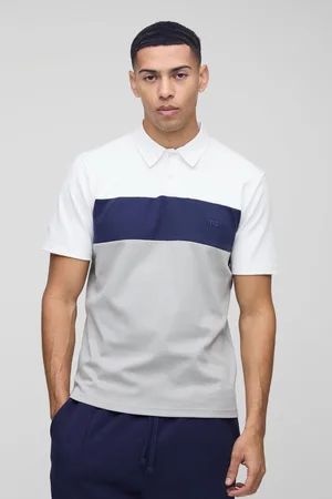 Boohoo Polo Ajustado Man Con Colores En Bloque