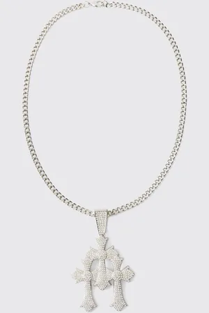 Boohoo Collar Con Cruz Triple