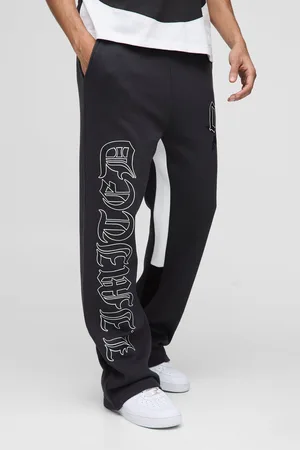 Boohoo Pantalón Deportivo Holgado De Campana Con Estrellas Limited Universitarias Y Refuerzo