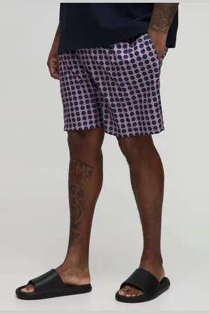 Boohoo Bañador Plus De Largo Medio Con Estampado De Cuadros